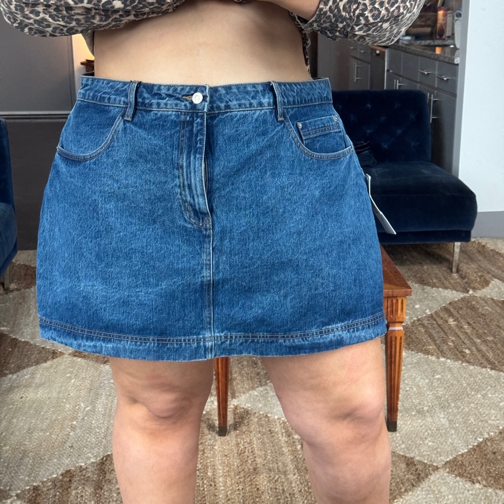 Princess Polly Blue Denim Mini Skort